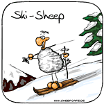 Skiing Sheep